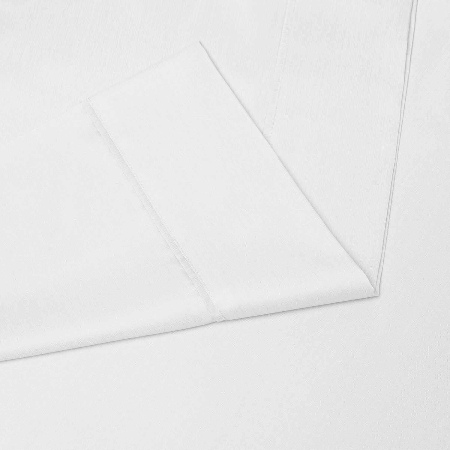  Superior Solid Rayon From Bamboo and Microfiber Blend Sheet Set - White