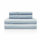  Superior Solid Rayon From Bamboo and Microfiber Blend Sheet Set - Light Blue