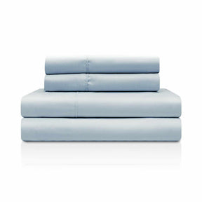  Superior Solid Rayon From Bamboo and Microfiber Blend Sheet Set - Light Blue