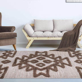 Superior Bohemian Wool Geometric Medallion Fringe Indoor Area or Runner Rug-Rugs-Superior-Black-Ivory-2.6 ft. x 10 ft.-Home City Inc