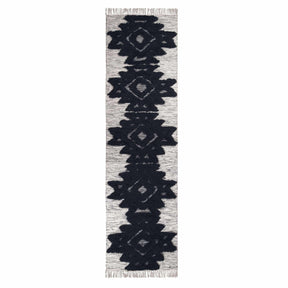 Bohemian Wool Geometric Medallion Fringe Indoor Area or Runner Rug-Rugs by Superior-Home City Inc