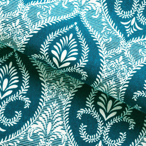  Superior Fleur-de-Lis Deep Pocket Cotton Flannel Sheet Set - Teal