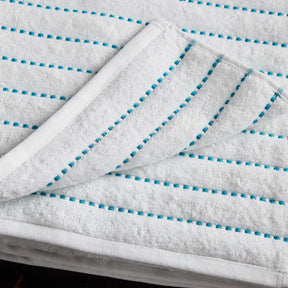  Traditional Organic Wave 650 GSM 16- Pieces Towel Set -turquoise