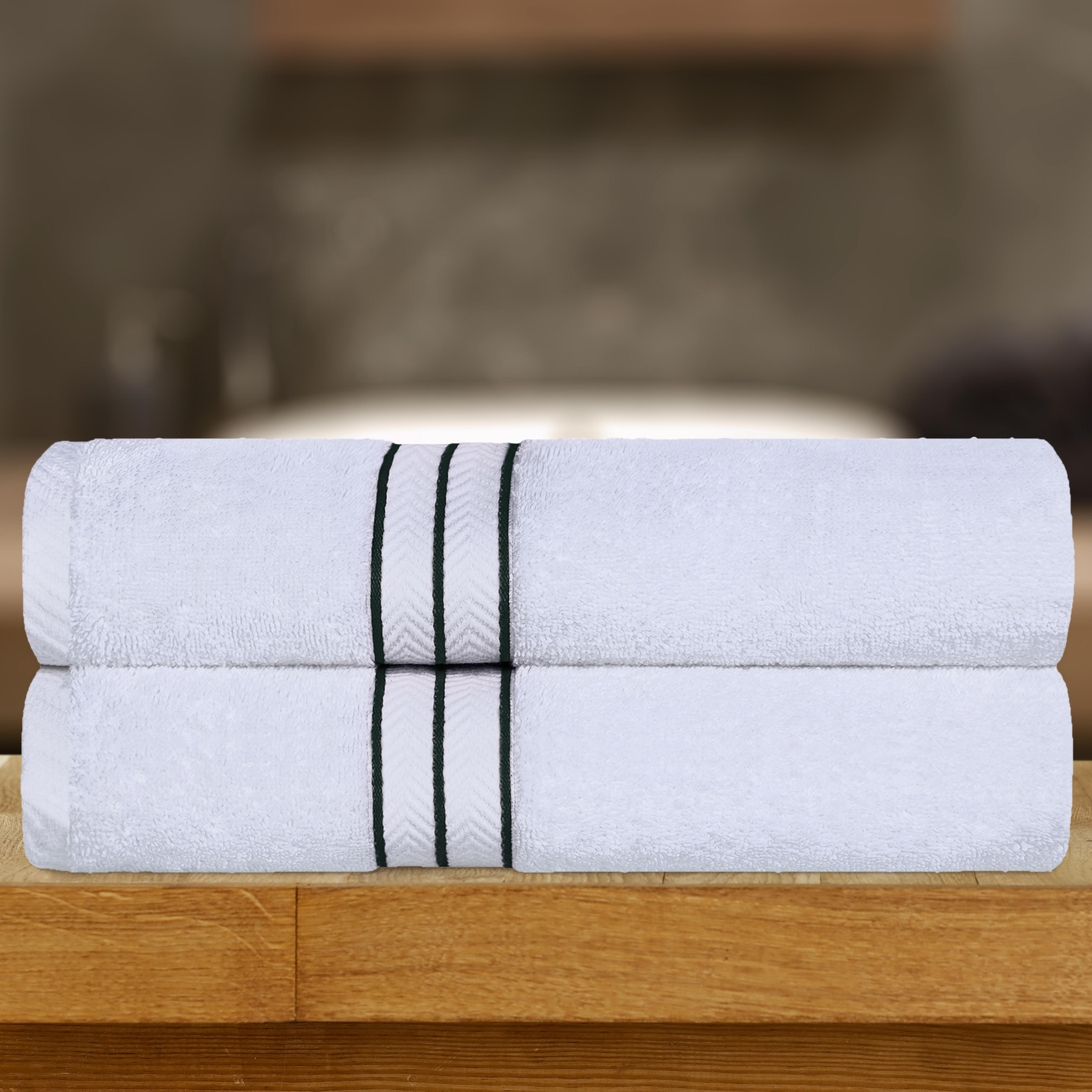 Ultra Plush Turkish Cotton Super Absorbent Solid 2-Piece Bath Sheet Set -Teal