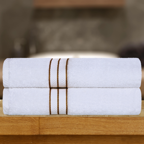 Ultra Plush Turkish Cotton Super Absorbent Solid 2-Piece Bath Sheet Set - Toast
