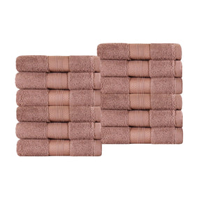 Superior Premium Turkish-Cotton Assorted Towel Set - taupe