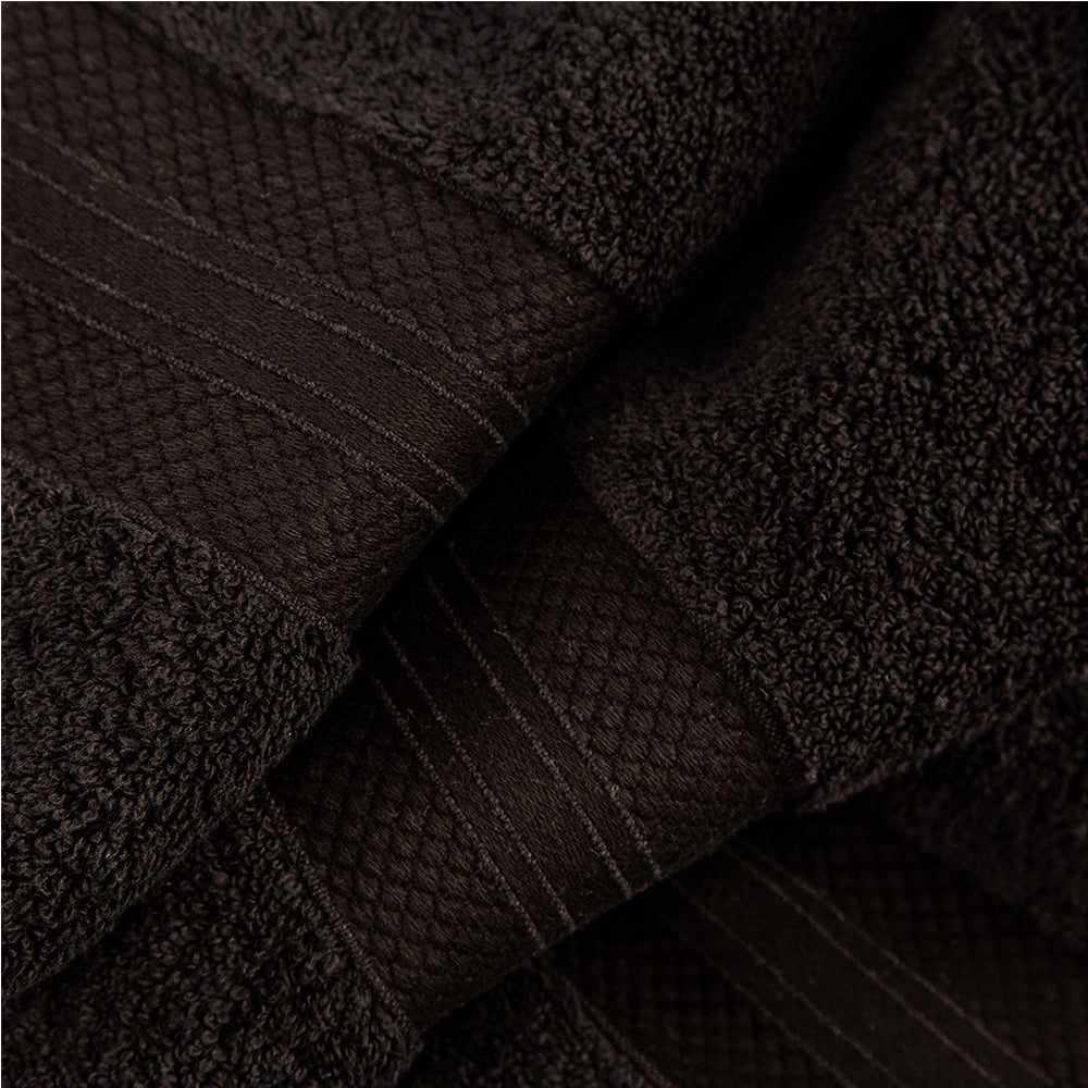  Superior Premium Turkish Cotton Assorted 9-Piece Towel Set - Black