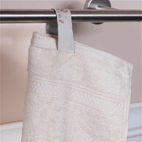  Ultra-Soft Hypoallergenic Rayon from Bamboo Cotton Blend Bath and Face Towel Set -  Ivory