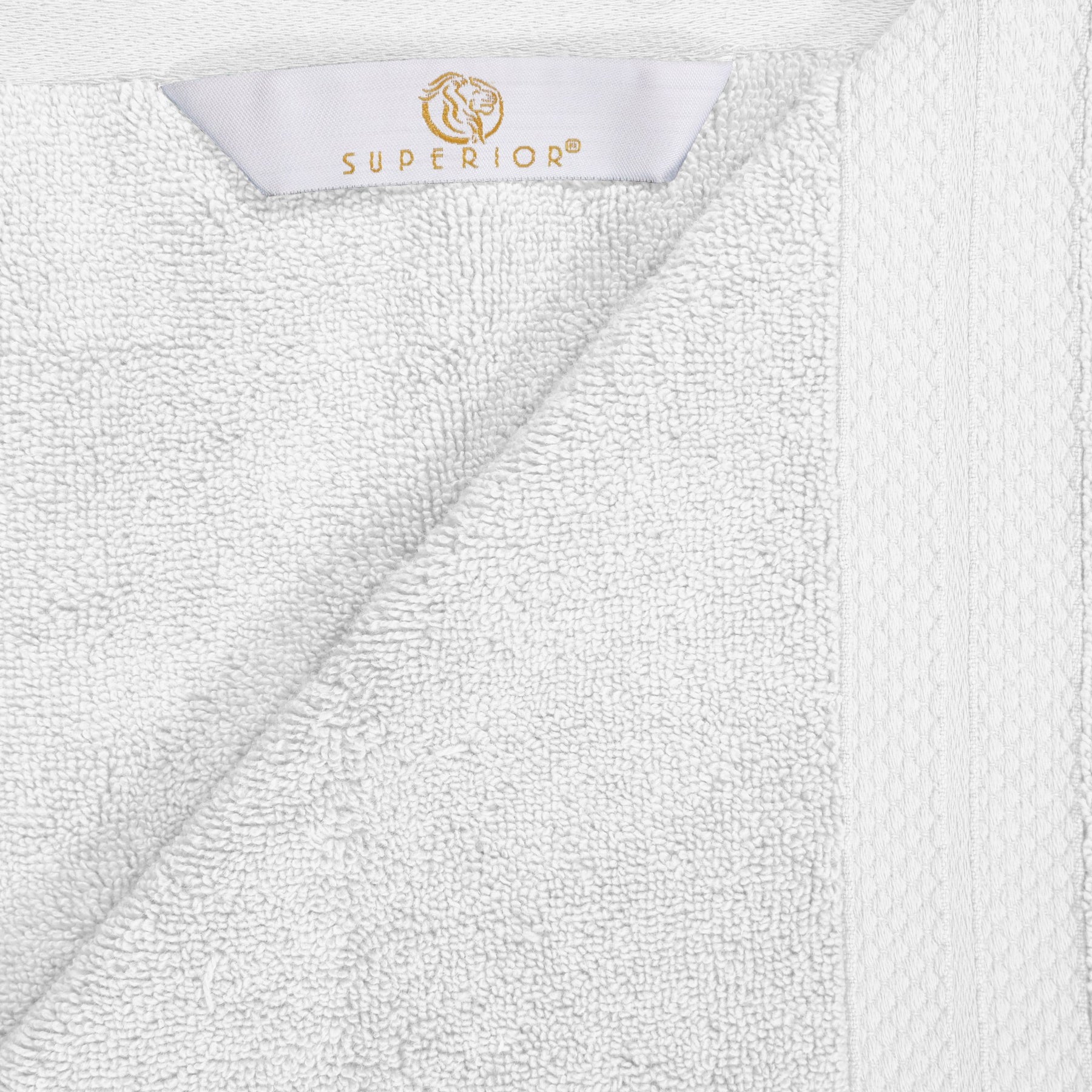 Superior Premium Turkish-Cotton Assorted Towel Set -  White