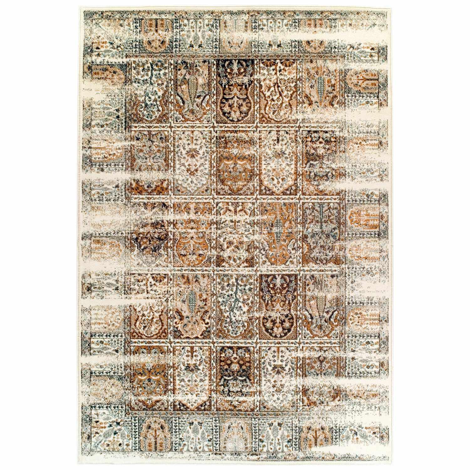 Superior Waterford Abstract Patchwork Medallion Indoor Area Rug or Runner  