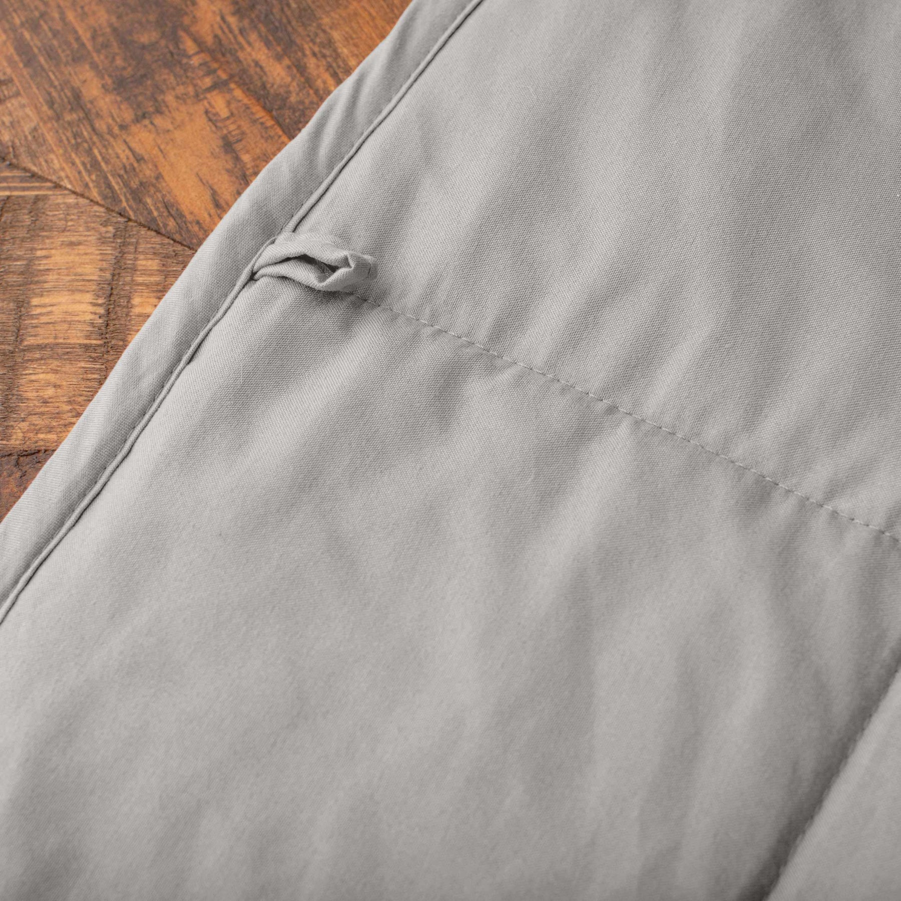  Weighted Quilted Cotton Throw Blanket - Silver