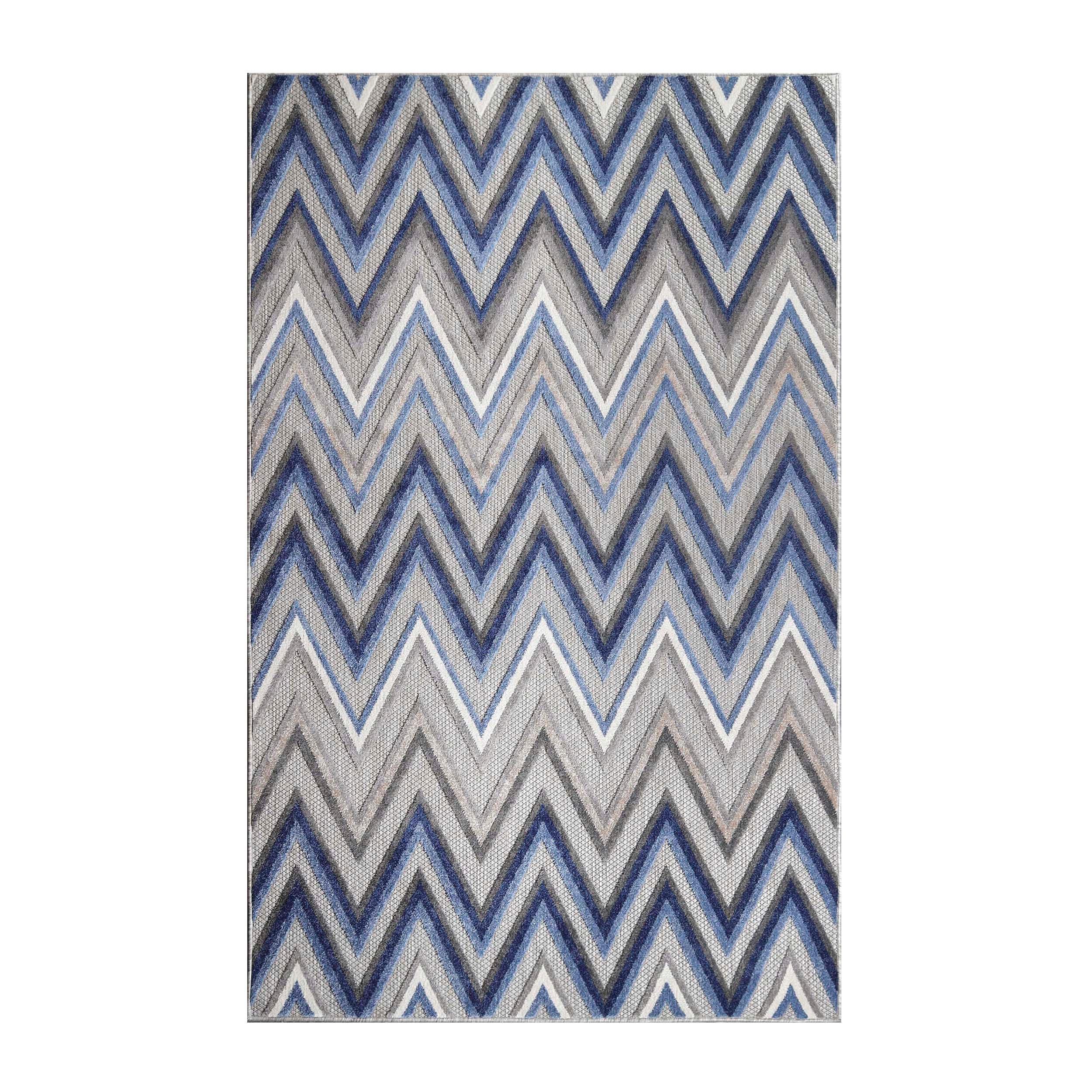 Acacia Geometric Zigzag Area Rug Modern Indoor Outdoor Rugs - Rugs by Superior