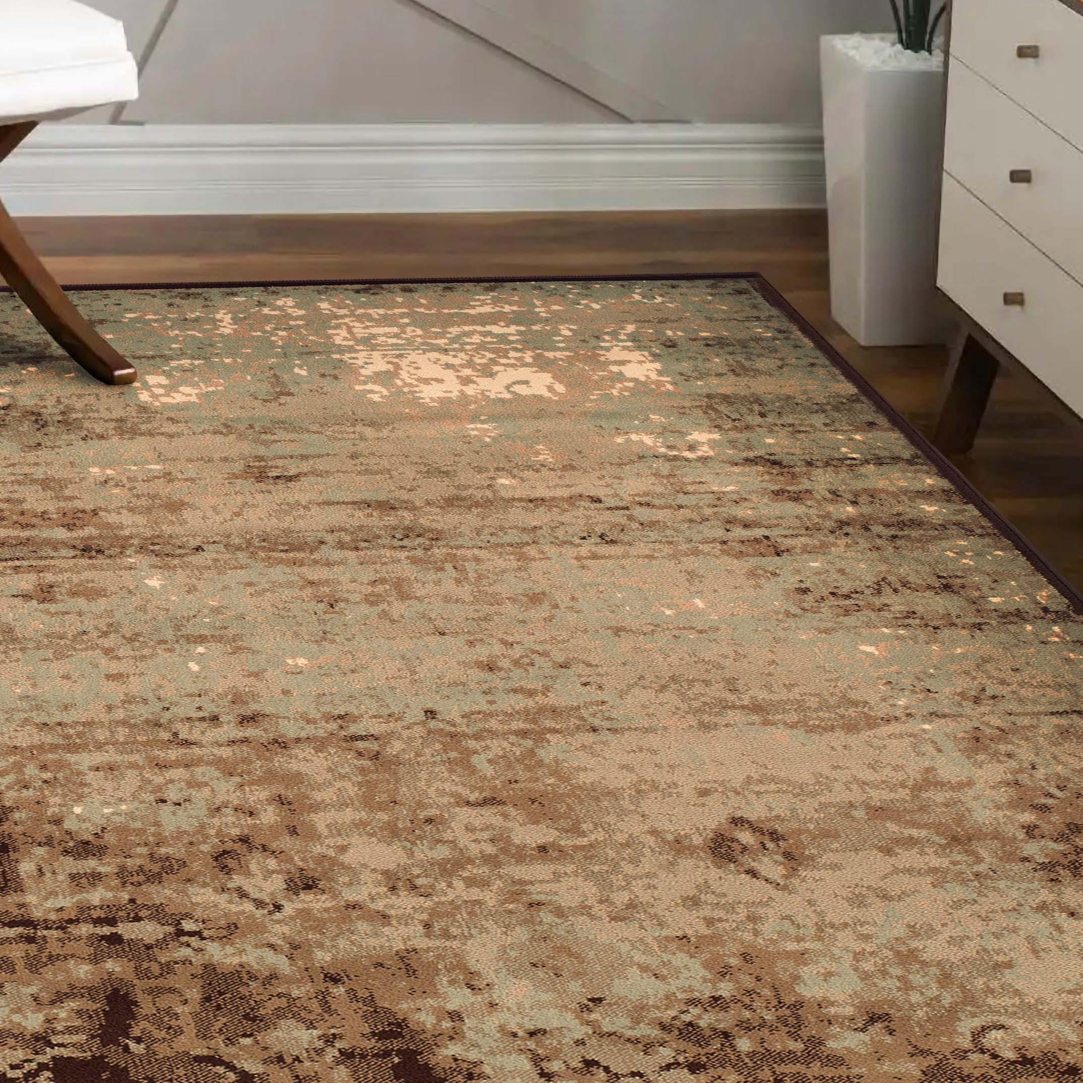 Afton Acid Wash Gradient Indoor Area Rug or Runner Or Door Mat - Rugs by Superior