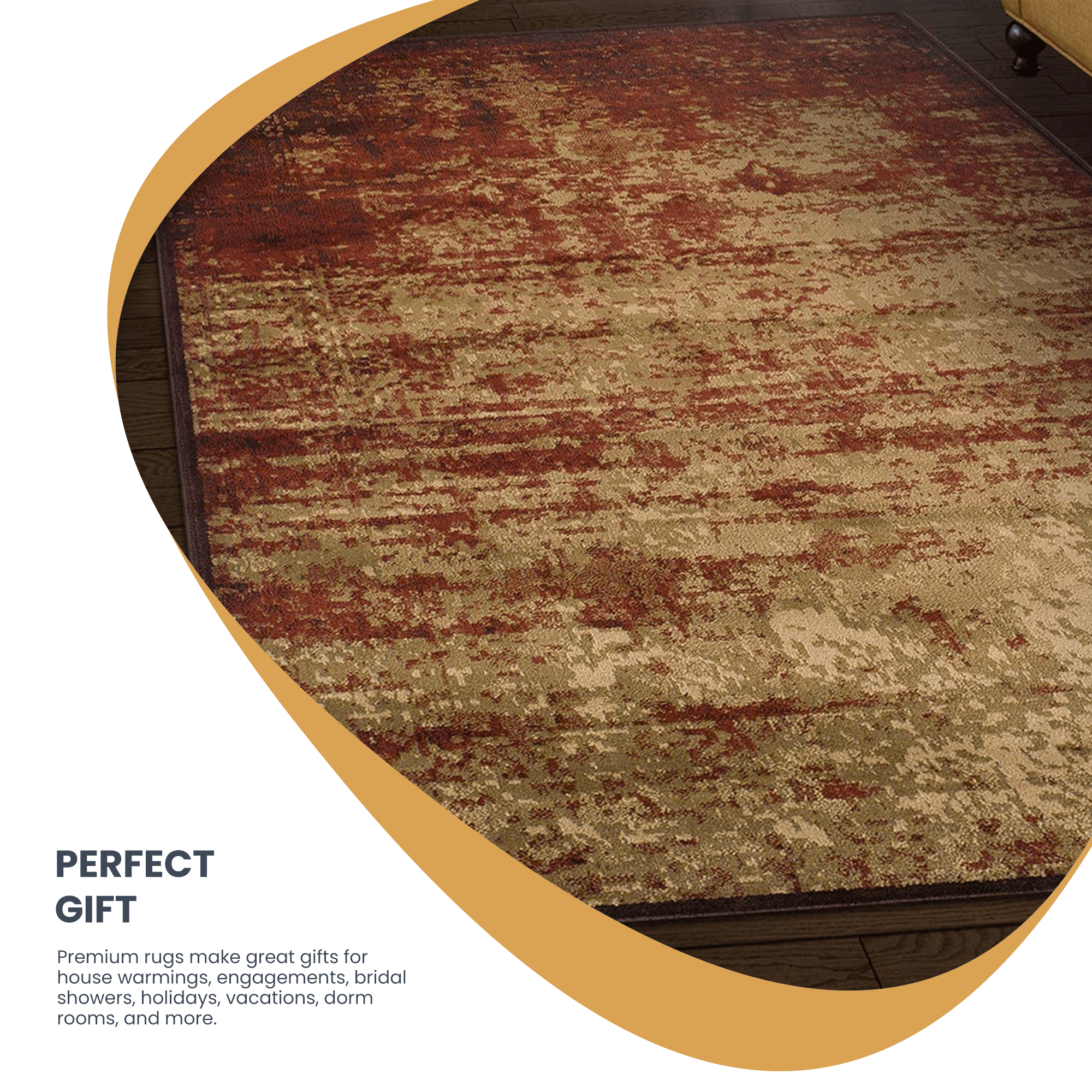 Afton Acid Wash Gradient Indoor Area Rug or Runner Or Door Mat - Rugs by Superior