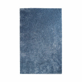  Superior Solid Indoor Plush Shag Area Rug Or Runner Or Round Rug - Blue