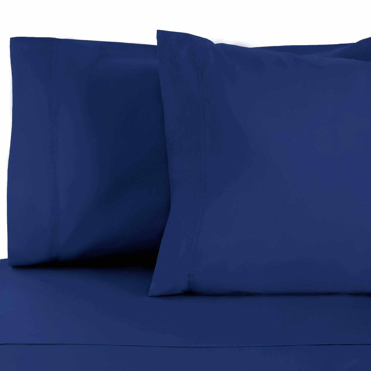 Superior 100% Rayon From Bamboo 300 Thread Count Solid 2 Piece Pillowcase Set - Smoke Blue