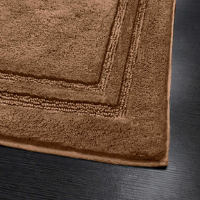 Non-Slip Absorbent Assorted Solid 2-Piece Bath Rug Set - Chocolate