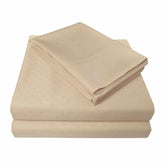 Superior 400-Thread Count 100% Egyptian Cotton Swiss Dot Deep Pocket Sheet Set - Beige 