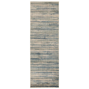Eclectic Abstract Line Design Indoor Rug or Runner - Blue