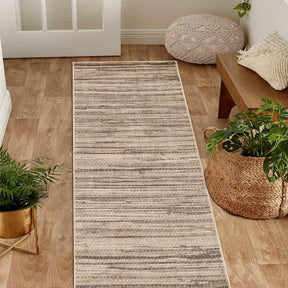 Eclectic Abstract Line Design Indoor Rug or Runner - Grey