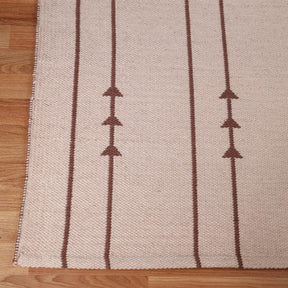 Superior Bohemian Arrow Line Pattern Indoor Outdoor Area Rug - Beige