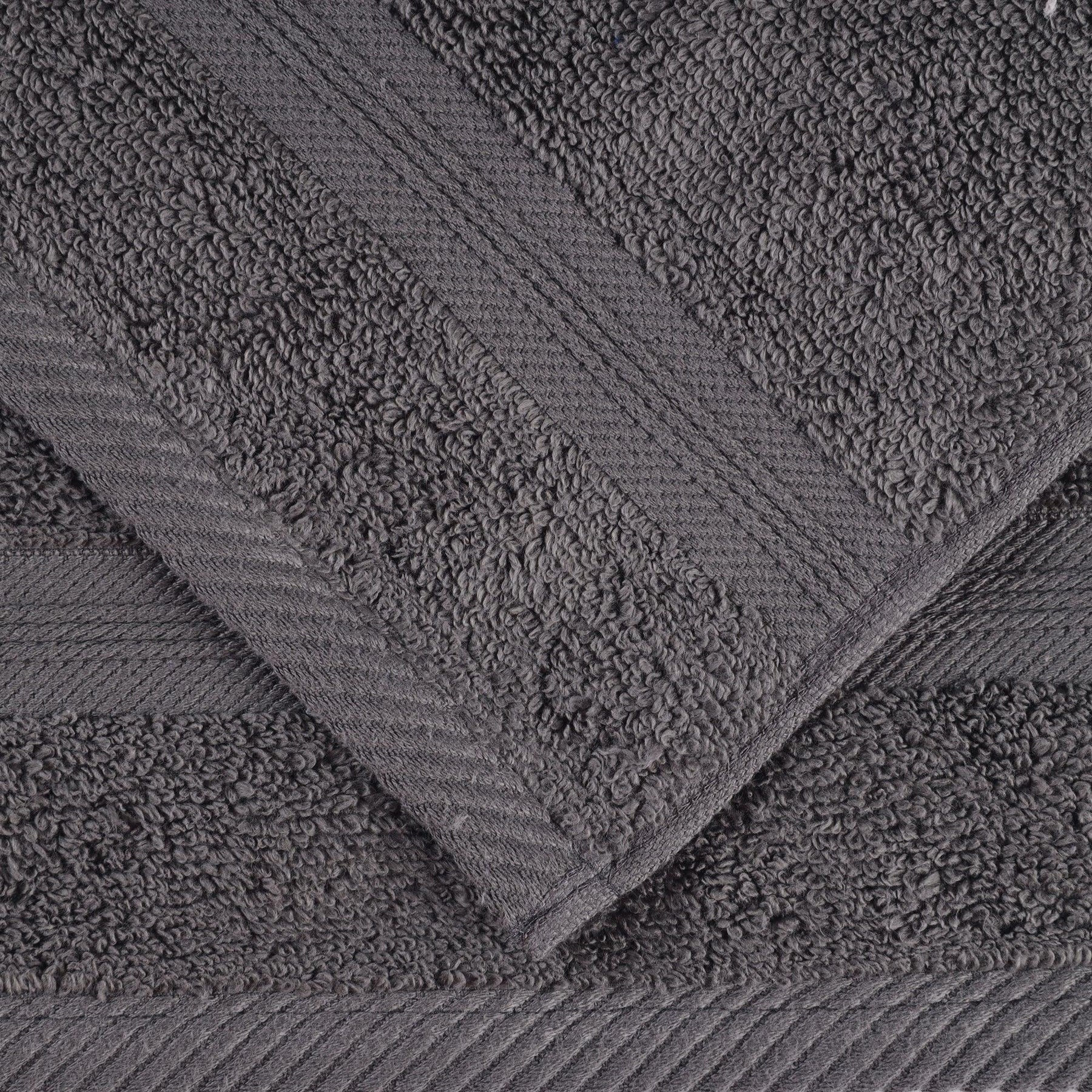  Superior Smart Dry Zero Twist Cotton 6-Piece Assorted Towel Set - Grey
