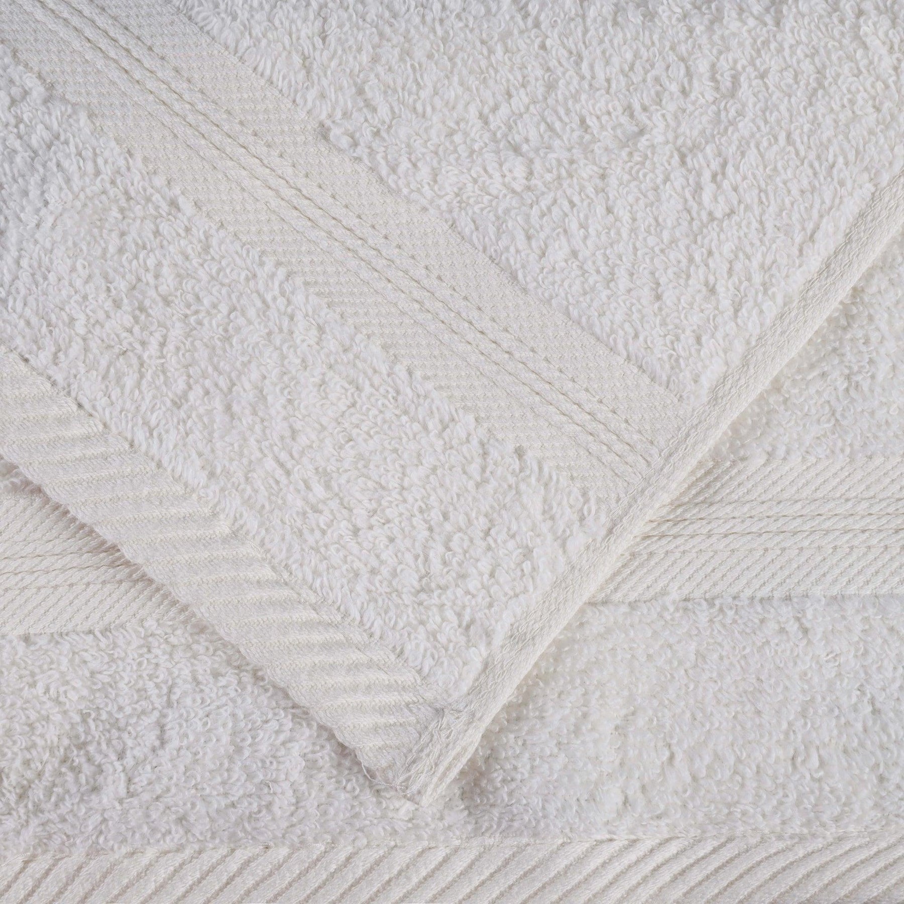  Superior Smart Dry Zero Twist Cotton 8-Piece Assorted Towel Set - Ivory