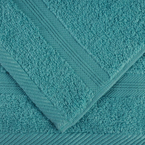 Superior Smart Dry Zero Twist Cotton 8-Piece Assorted Towel Set - Turquoise