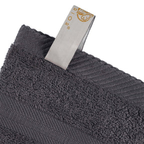  Superior Smart Dry Zero Twist Cotton 4-Piece Bath Towel Set - Grey