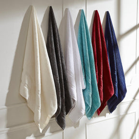  Superior Smart Dry Zero Twist Cotton 6-Piece Hand Towel Set - Cirmson