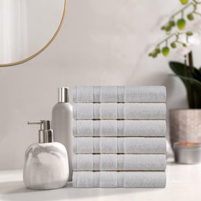 Superior Smart Dry Zero Twist Cotton 6-Piece Hand Towel Set - Ivory