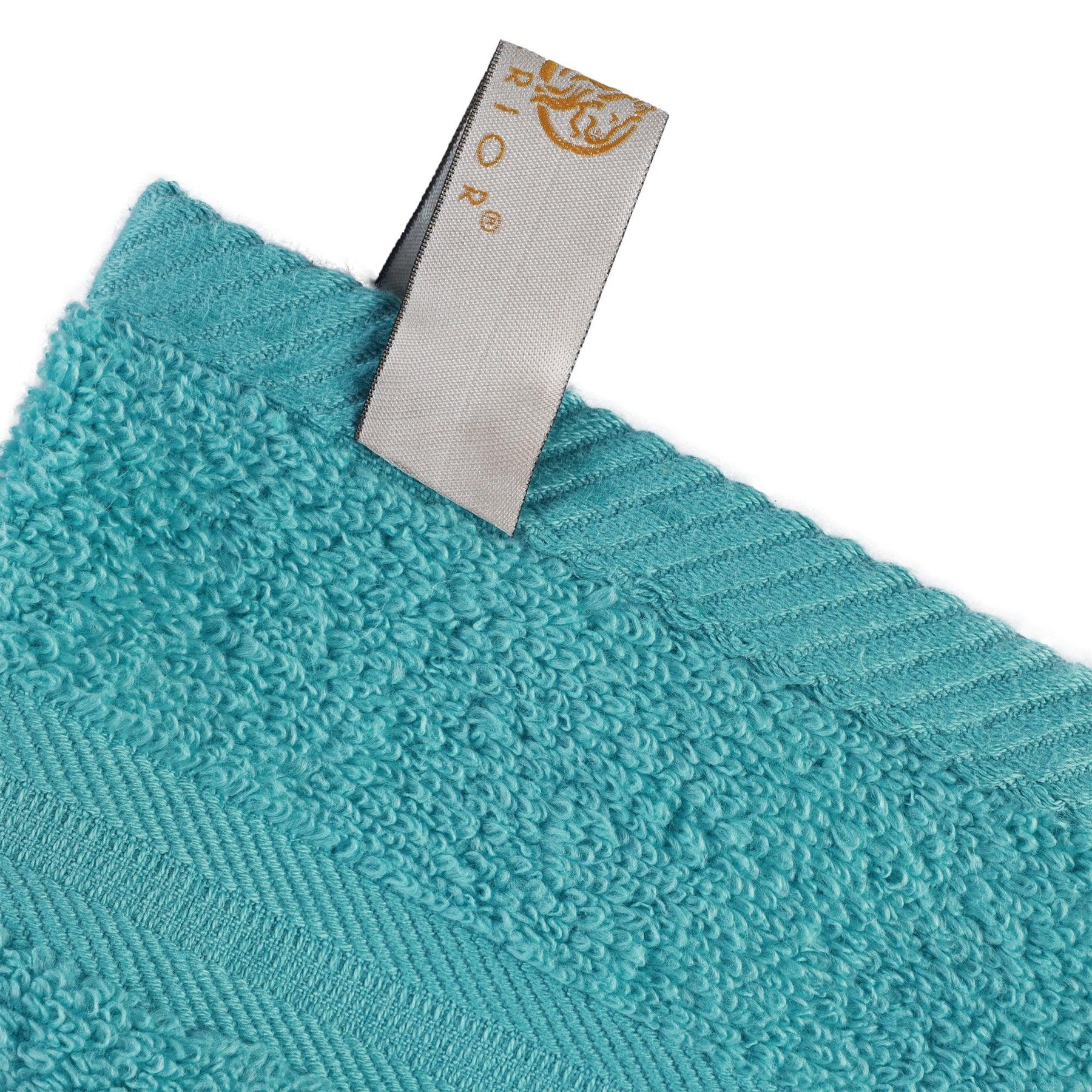  Superior Smart Dry Zero Twist Cotton 6-Piece Hand Towel Set - Turquoise