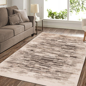 Abstract Graphic Design Indoor Area Rug or Runner - Chocolate