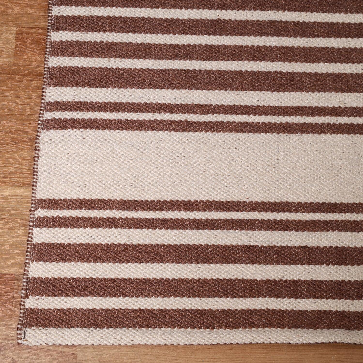  Superior Modern Stripes Large Indoor Outdoor Pattern Area Rug -  Beige