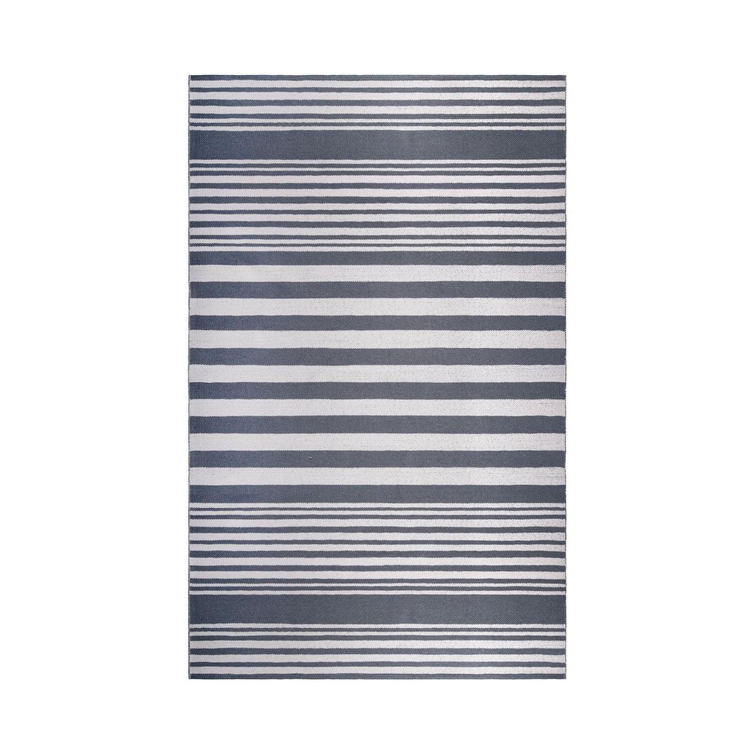  Superior Modern Stripes Large Indoor Outdoor Pattern Area Rug - Grey