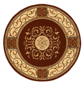 Elegant Baroque Medallion Area Rug-Rugs by Superior-Home City Inc