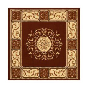 Elegant Baroque Medallion Area Rug-Rugs by Superior-Home City Inc