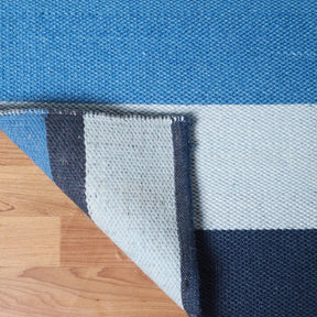  Superior Modern Stripes Area Rug Indoor Outdoor Durable Pattern Rug -  Navy Blue