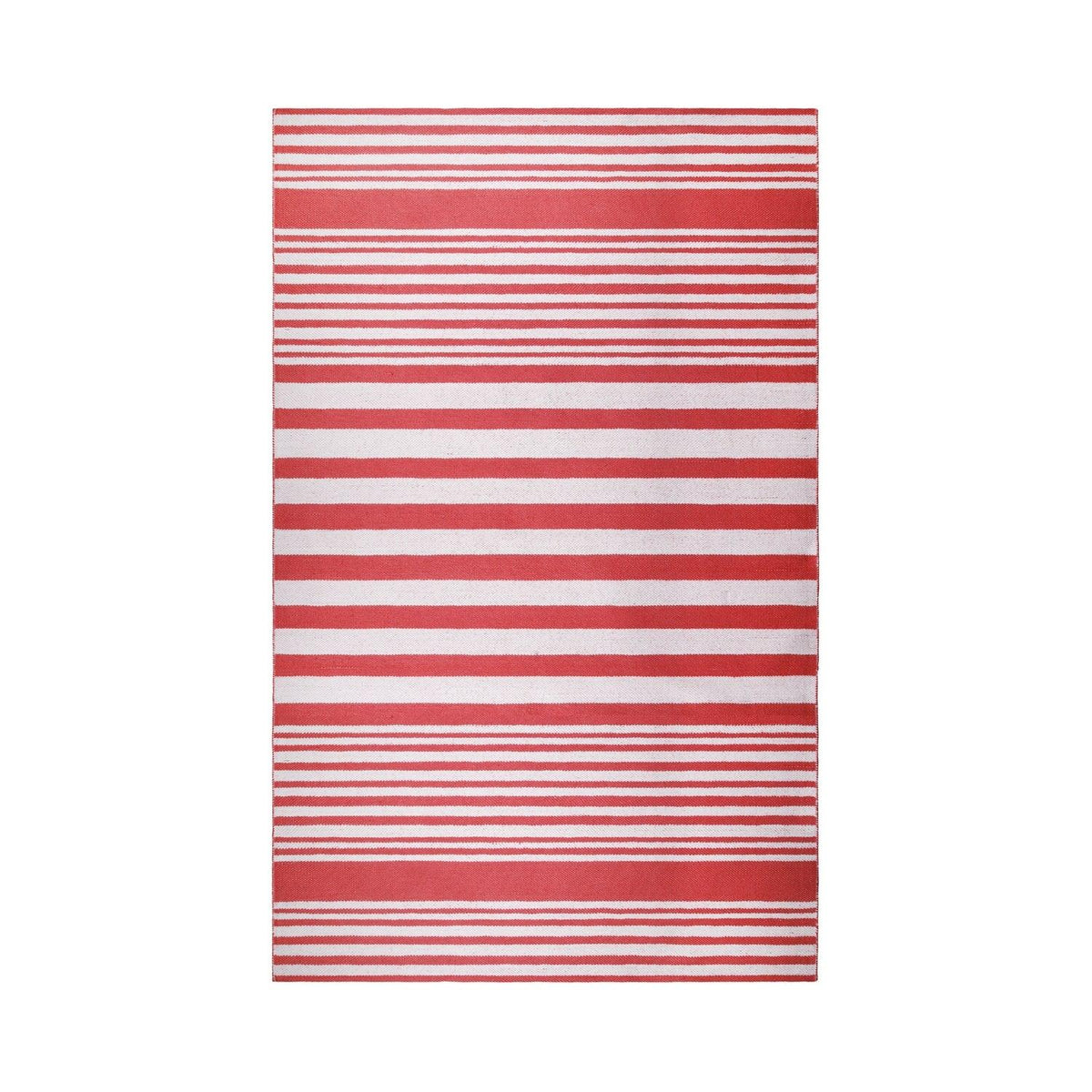  Superior Modern Stripes Large Indoor Outdoor Pattern Area Rug - Red