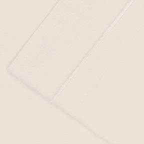 Solid 1500-Thread Count Ultra-Soft Cotton Marrow Stitch Pillowcase Set - Ivory