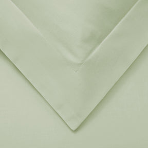 Superior Cotton Blend Solid 3 Piece Heavyweight Duvet Cover Set - Green