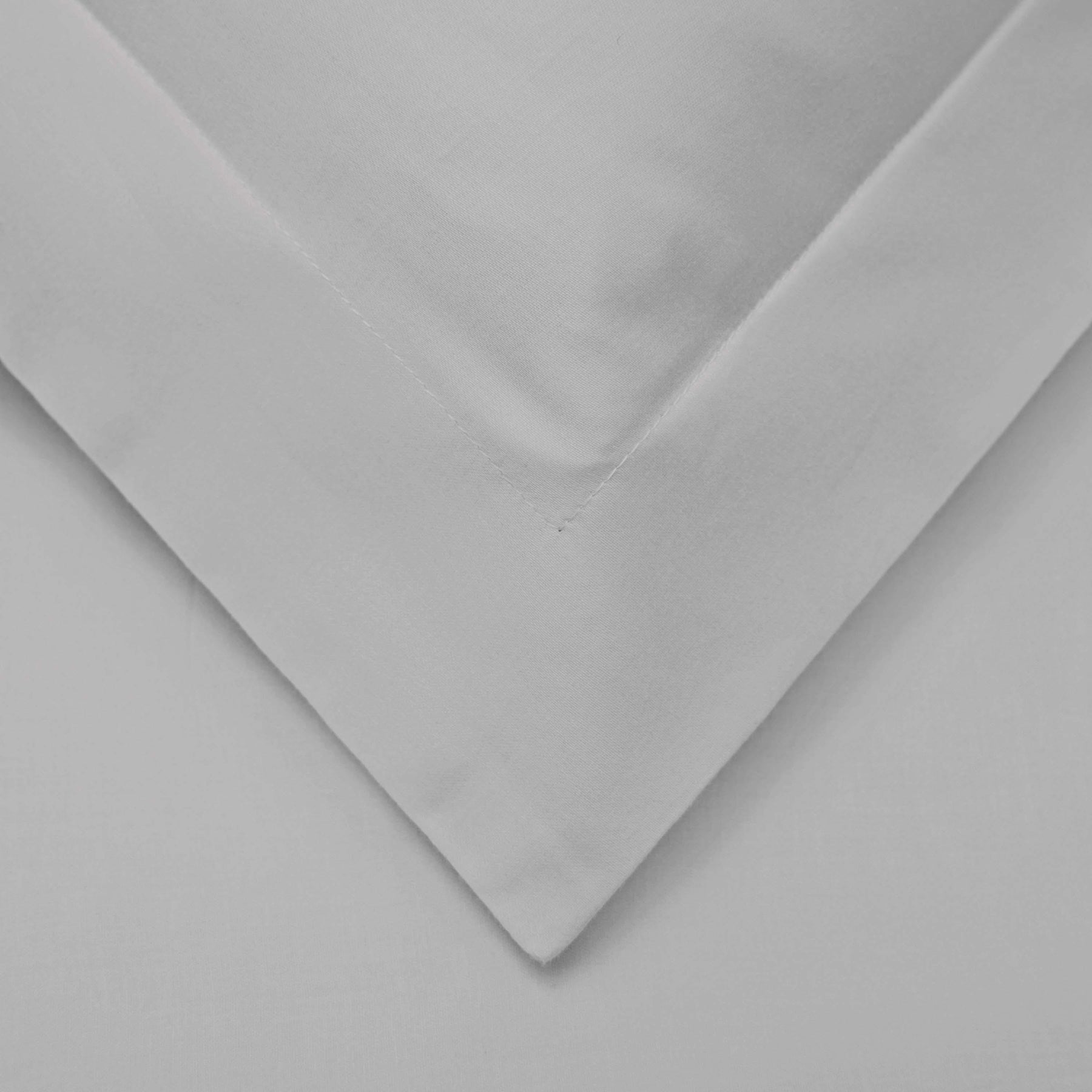 Superior Cotton Blend Solid 3 Piece Heavyweight Duvet Cover Set - Light Grey