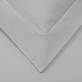 Superior Cotton Blend Solid 3 Piece Heavyweight Duvet Cover Set - Light Grey