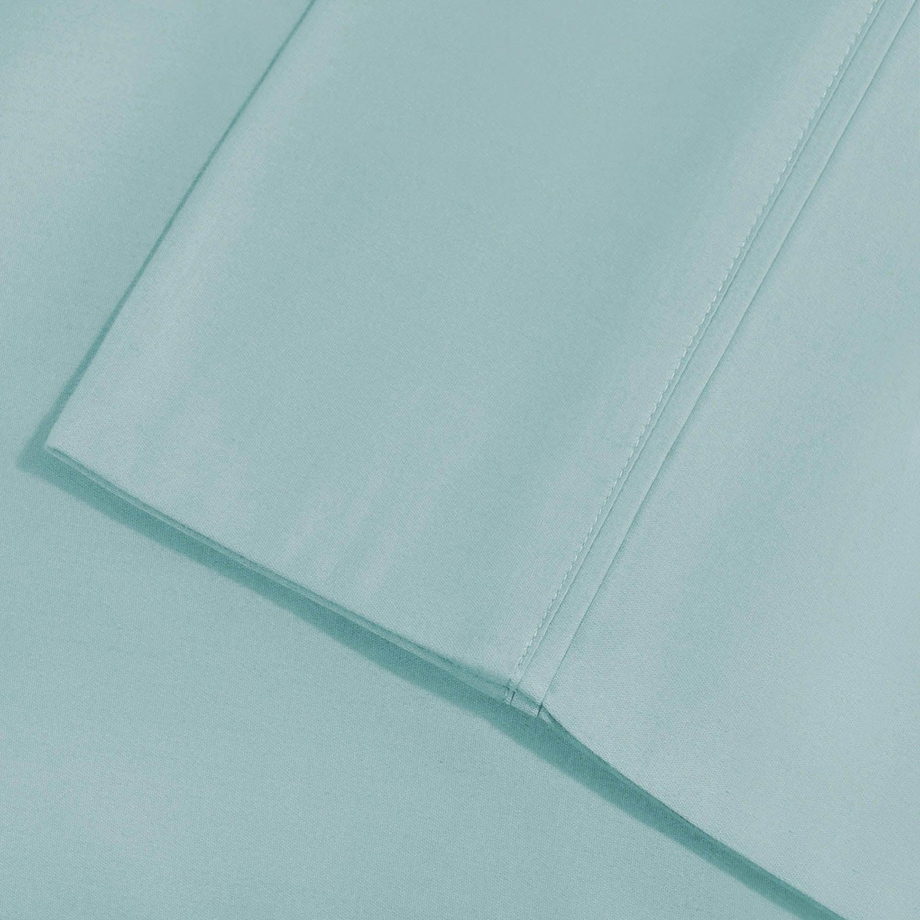  Superior Solid Count Cotton Blend Deep Pocket Sheet Set - Light Blue
