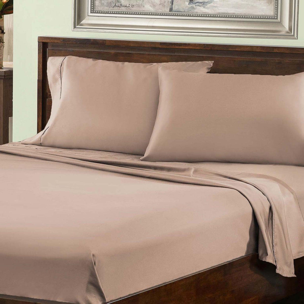 Premium Plush 800 Thread Count Solid Deep Pocket Cotton Blend Bed Sheet Set-Sheet Set by Superior-Home City Inc