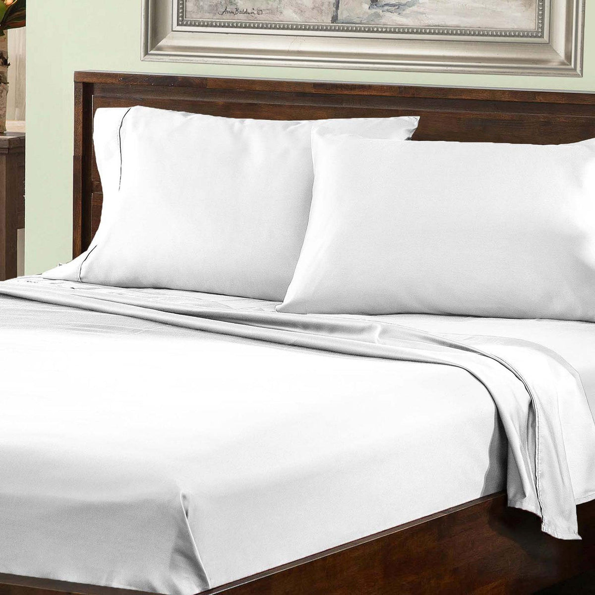 Premium Plush 800 Thread Count Solid Deep Pocket Cotton Blend Bed Sheet Set-Sheet Set by Superior-Home City Inc