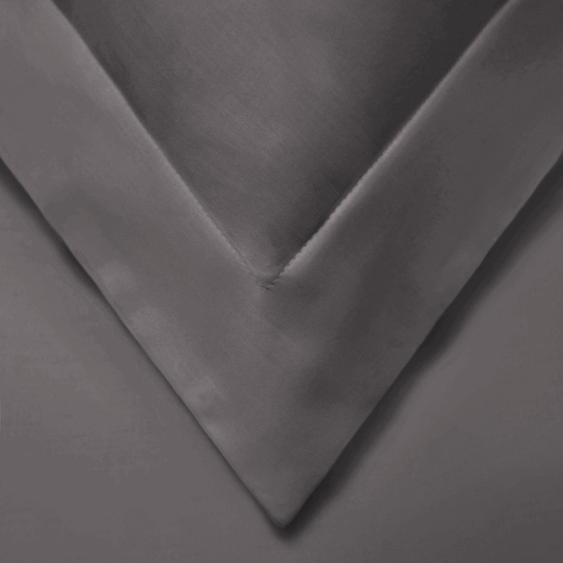 Superior Cotton Blend Solid 3 Piece Heavyweight Duvet Cover Set - Grey