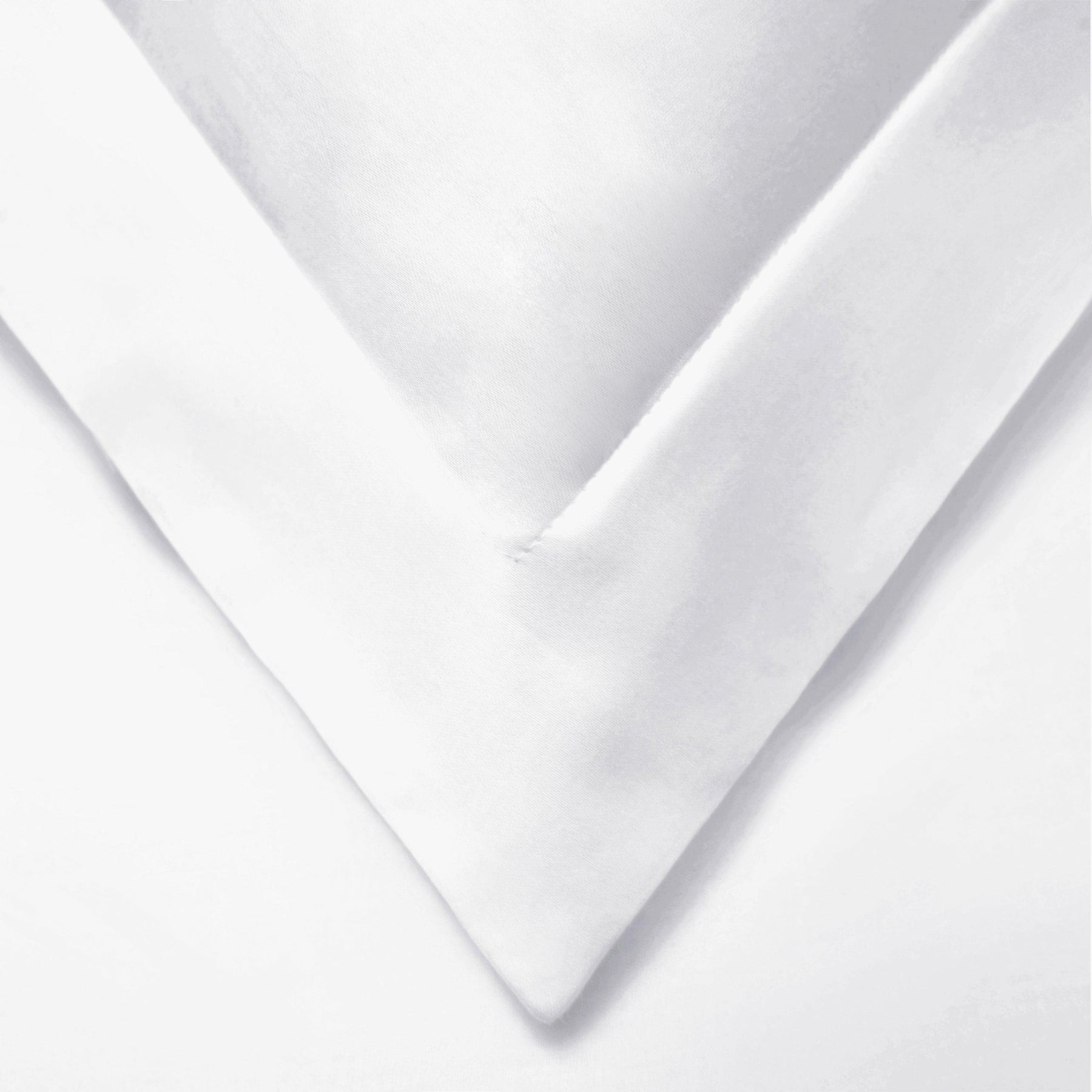 Superior Cotton Blend Solid 3 Piece Heavyweight Duvet Cover Set - White
