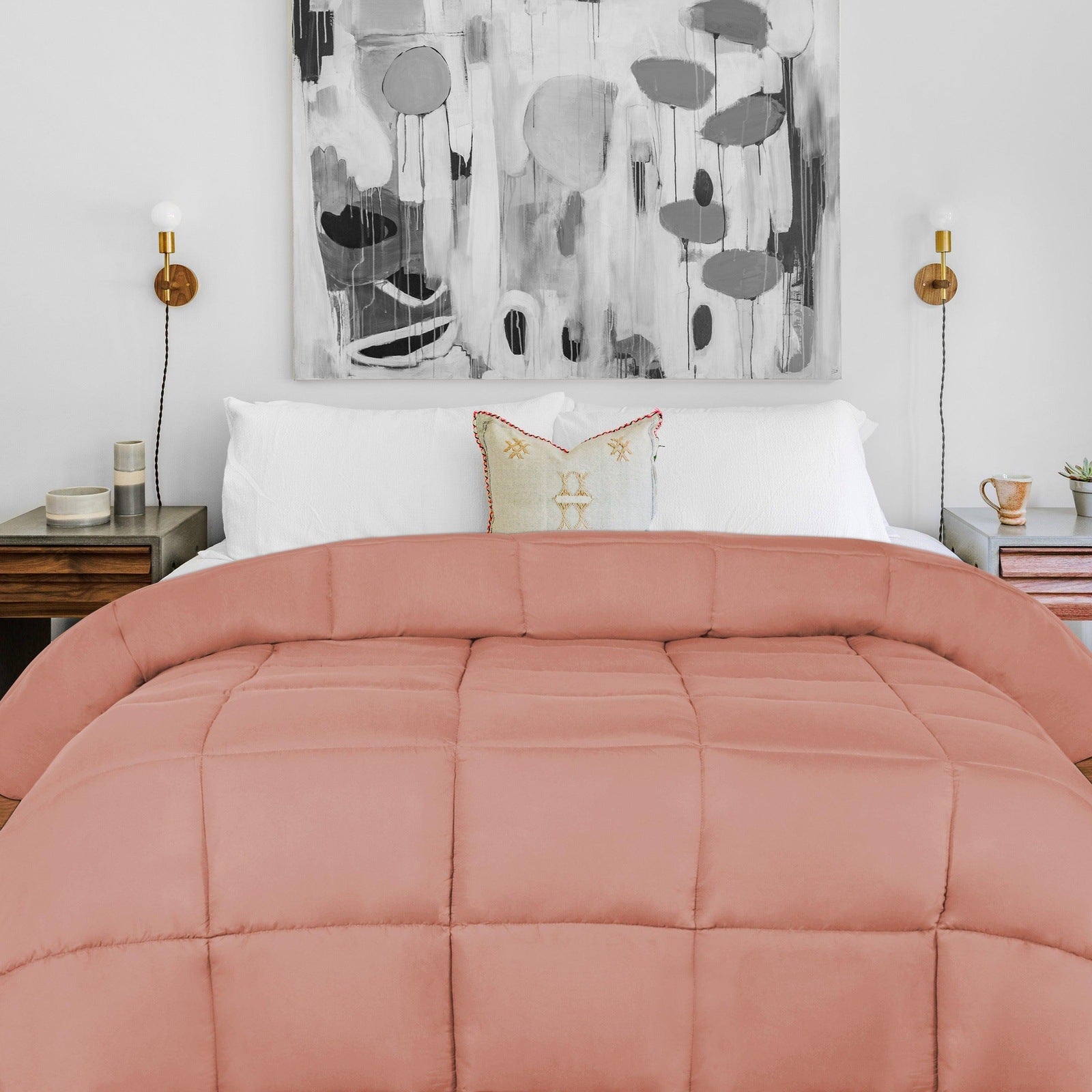 Brushed Microfiber Down Alternative Medium Weight Solid Comforter - Comforter by Superior Brand