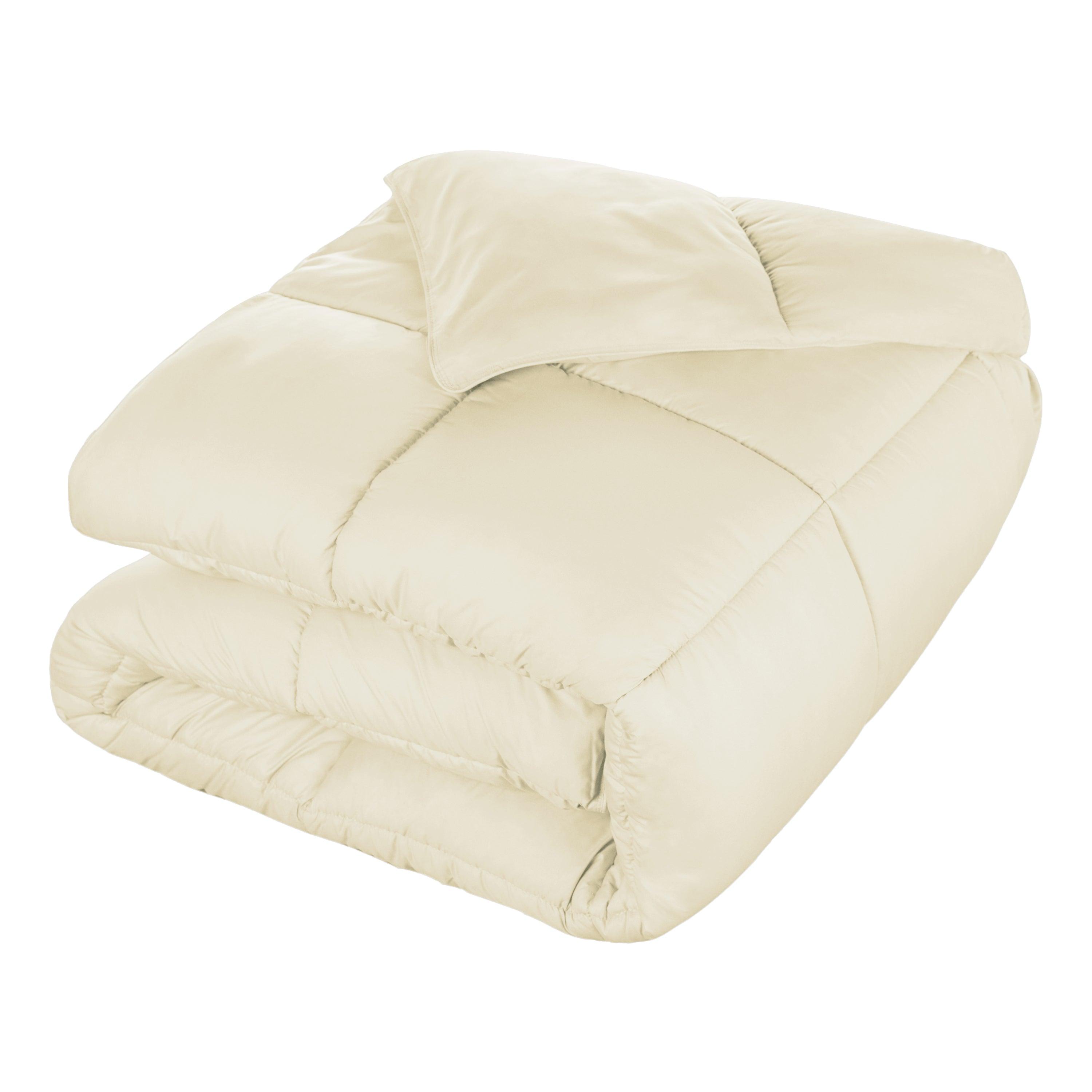 Brushed Microfiber Down Alternative Medium Weight Solid Comforter - Comforter by Superior